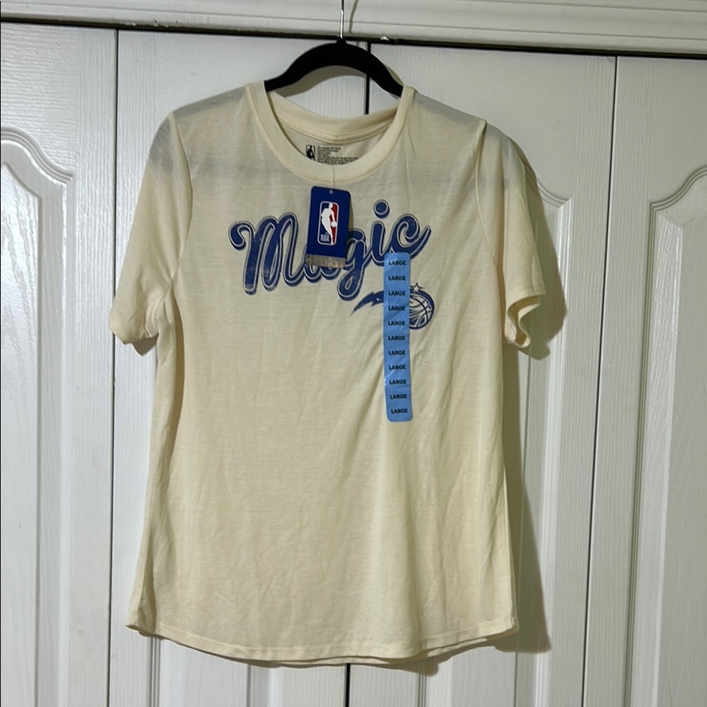 NBA Cream Magic Short Sleeve Tee